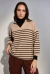 SWEATER CHOMBA CREAR RAYAS BEIGE en internet