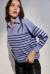 SWEATER CHOMBA CREAR RAYAS CELESTE - Pilar Buenos Aires Mayoristas