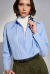 CAMISA DISFRUTE CELESTE