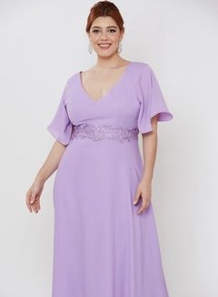 Vestido longo Lavanda flores - Tess Dress