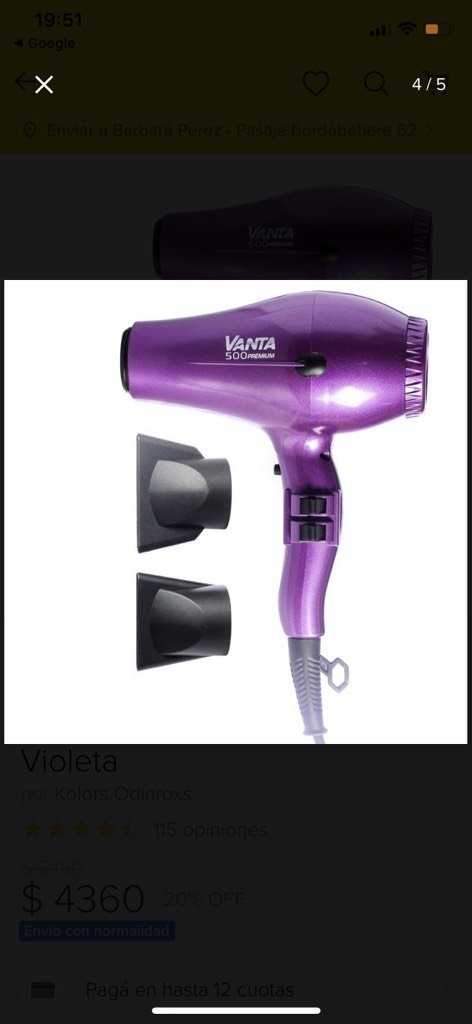Secador vanta 500 - Comprar en Rulos Tucumán
