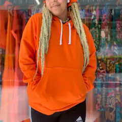 Casaco Moletom canguru Laranja