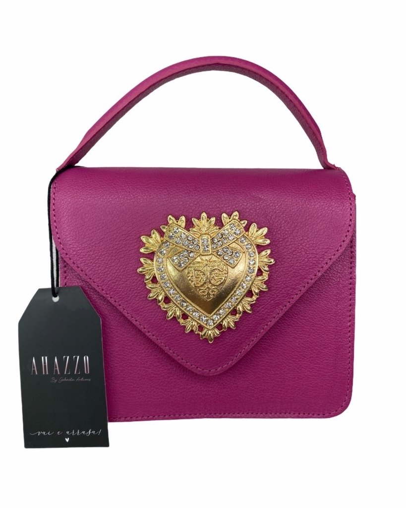 mini bolsa rosa