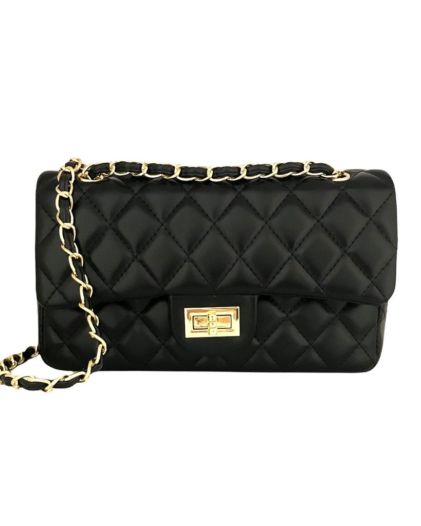 chanel double flap bolsa black