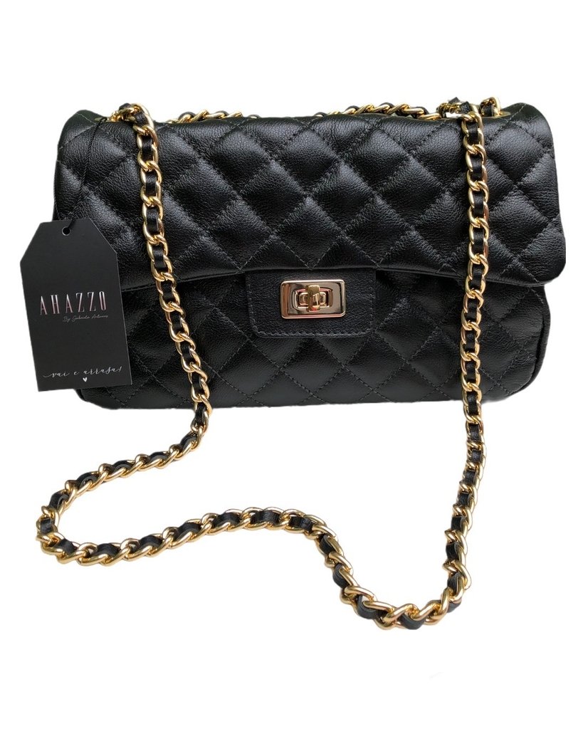black chanel inspired bolsa
