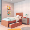 Cama Solteiro C/ Gavetas MM50