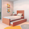 Cama Solteiro C/ Auxiliar MM50