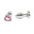 Plug metal Corazón Rosa Talla M - Fuega