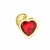 Plug joya DORADA corazón rojo "TALLA S"