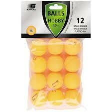 PELOTA PING PONG HABBY X12 NARANJA