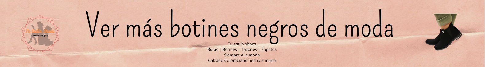 Botas cortas para mujer en color negro de moda con taches en Bogotá, Pereira, Envigado, Cali, Sogamoso, Tunja