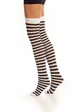 MEDIA 7/8 CON LYCRA® BUCANERA RAYAS NEGRAS [Trouville Art. 115]