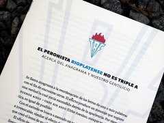 EL PERONISTA RIOPLATENSE NO ES TRIPLE A - comprar online