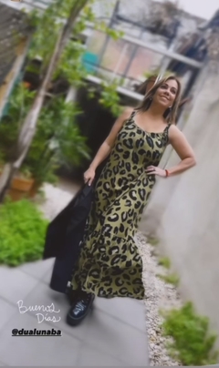 Vestido amimal largo - comprar online