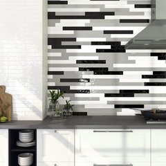Revestimiento Purity Black Glossy 5x40 Cm