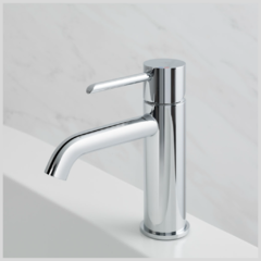 Noken Monocomando Round Bajo Acero Inox. - comprar online