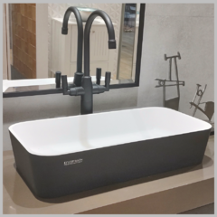 Krion Lavabo Modul 55x27x12 Negro