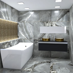 Porcelanato Selene Dark 90x90