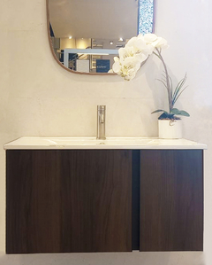 Mueble Wish Nogal Y Lavabo