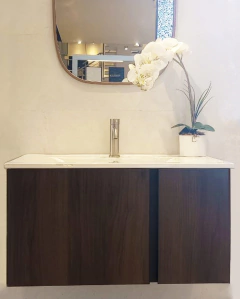 Mueble Wish Nogal Y Lavabo