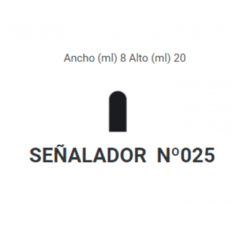 Señalador de Oreja Nº25