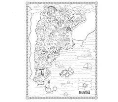 Lonita lavable para pintar "Argentina" - ludilon