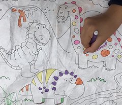 Imagen de Lonita lavable para pintar "Dinosaurios"