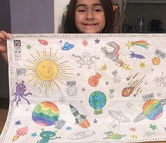 Lonita lavable para pintar "Los Planetas" - comprar online