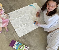 Lonita lavable para pintar "Unicornios" - comprar online