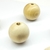 CUENTAS DE MADERA AL NATURAL N°23 x10 unidades
