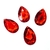 GEMA GOTA FACETADA 20x32 ROJO