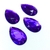 GEMA GOTA FACETADA 20x32 VIOLETA - comprar online