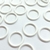 ARGOLLAS PLASTICAS de 13mm BLANCO - comprar online