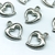 DIJE FUNDICION CORAZON IRREGULAR x10 unidades
