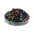 CORAZÓN PLÁSTICO CUBO MULTICOLOR X 10 GRAMOS - FONDO NEGRO - comprar online