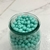 PERLAS PLASTICAS COLOR VERDE AGUA OPACAS, BOLITA 6MM x 455 Unidades