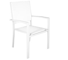 SILLON RECTO ALUMINIO BLANCO