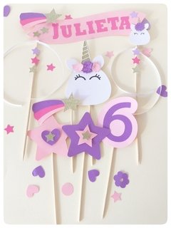 Set Torta: Cake Topper + 5 Topper Cake