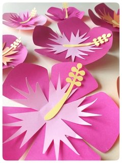 Flor de Papel Hawaiana