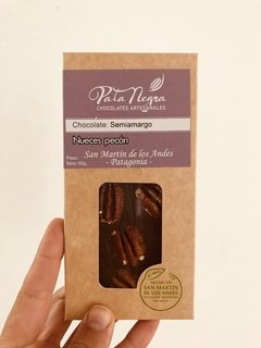 CHOCOLATE SEMIAMARGO NUEZ PECAN 90GR