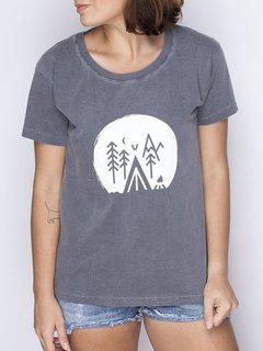 Camiseta Acampamento Feminina - "Up The Mountain"
