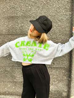 BUZO CREATE GRIS - comprar online
