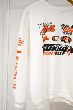 BUZO OVERSIZE RACE BLANCO - tienda online