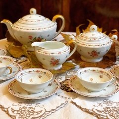 Serviço para chá Art Déco em porcelana Limoges