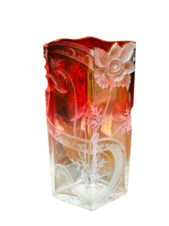 Moser - Vaso em cristal Tcheco Séc. XIX
