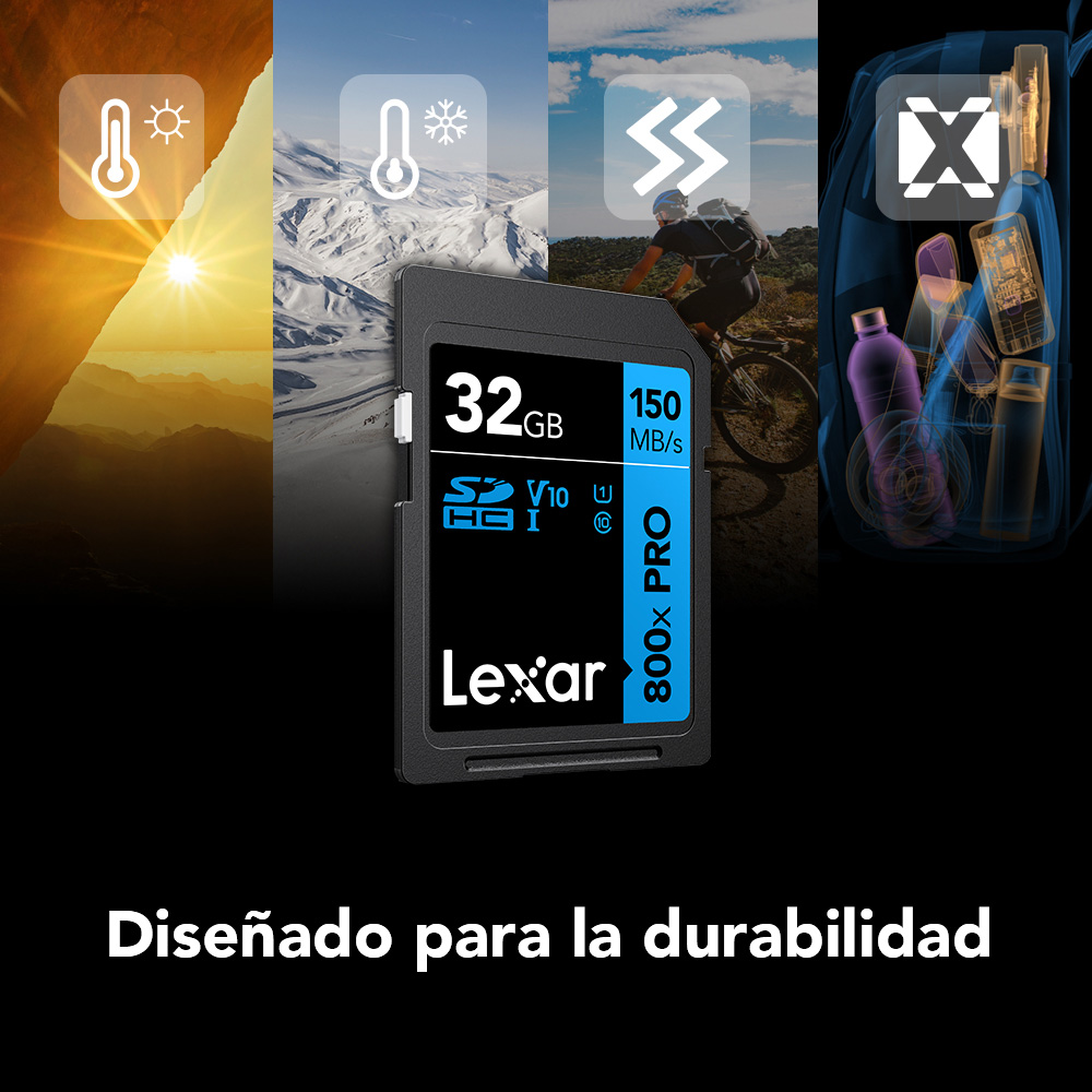 Tarjeta de memoria Lexar 800X PRO MEGA-IMPORT Argentina