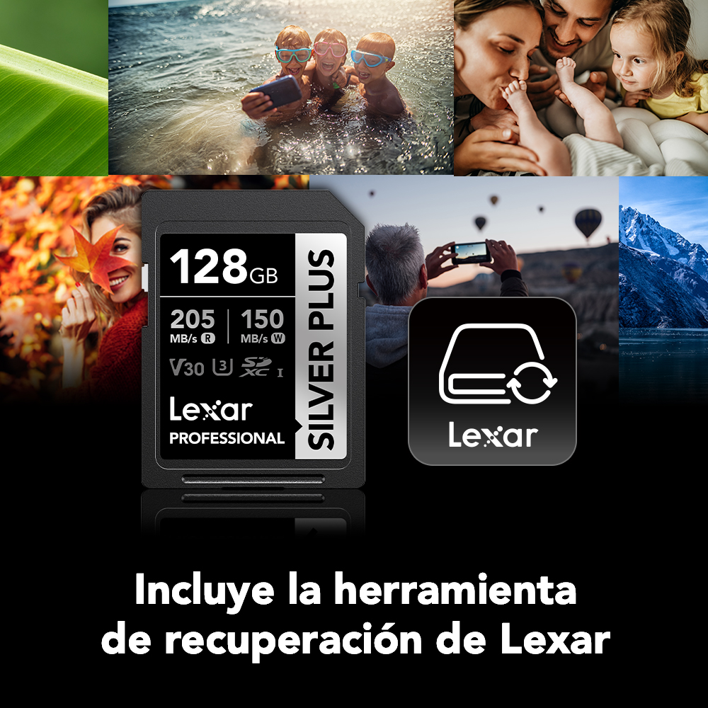 Tarjeta de memoria Lexar Professional SILVER PLUS SDXC V30 MEGA-IMPORT Argentina