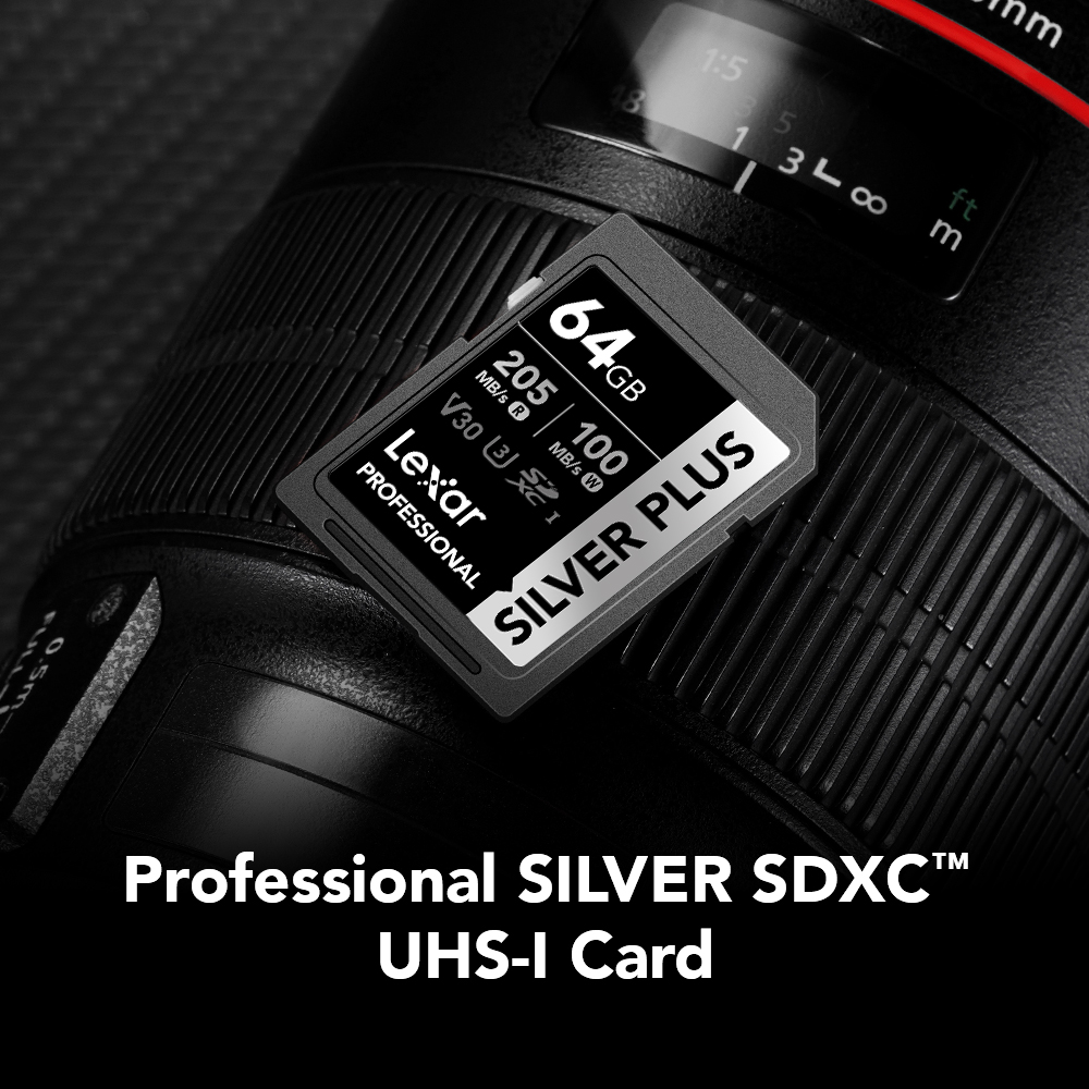 Tarjeta de memoria Lexar Professional SILVER PLUS SDXC V30 MEGA-IMPORT Argentina