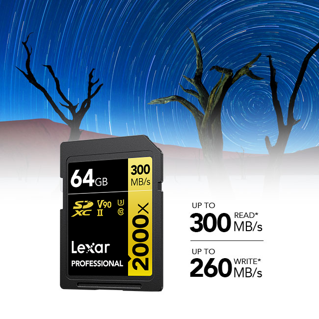 Tarjeta de memoria Lexar Professional 2000x Gold Series - MEGA-IMPORT Argentina