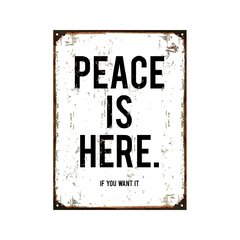Peace is here